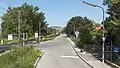 Das nordwestliche Ende der Straße beim Brigittenauer Sporn