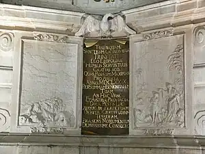 Entwurf J. B. Fischer von Erlach, Ausführung Johann Bendl „Ende der Sintflut“ und „Erschaffung Evas“