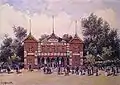 Kratky-Baschik-Zaubertheater, Wiener&nbsp;Prater, vor 1873.