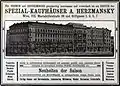 Werbeeinschaltung in Die Muskete, 1912