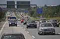 Stark befahrene BAB&nbsp;66 am Wiesbadener Kreuz