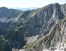 Wiesberg (links) und Kopfkraxn (rechts) von Süden