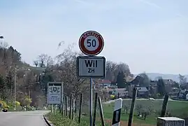 Dorfeingang von Wil ZH