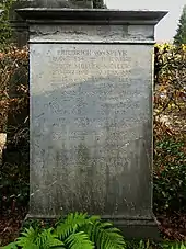 Wilhelm von Speyr (1852–1939), Dr. med., Psychiater, a. o. Professor an der Universität Bern, Direktor der Waldauklinik in Bern, Grab auf dem Friedhof Wolfgottesacker, Basel