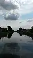 Wilhelminadorp bei Goes, Foto von der Klappbrücke zum Fernsehturm in Goes