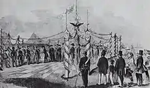 Feierliche Übernahme des Jadegebiets durch Prinz Adalbert von Preußen