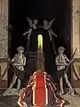 Detail mit Soldaten und Putten