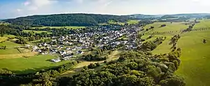 Luftbild der Gemeinde Willmenrod im Westerwald