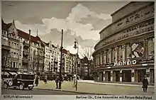 Kinobau 1929 mit Blick in die Berliner Straße