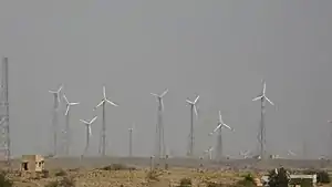 Ausschnitt Windpark Jaisalmer