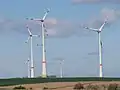 Windpark Galgenberg an der Hohen Straße südlich von Kilianstädten