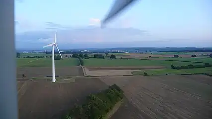 Blick von der Aussichtskanzel in Richtung Universitätsklinikum Aachen