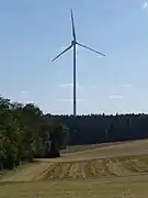 Windrad am Waldrand