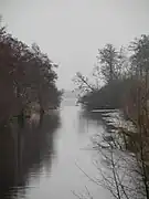 Der Anfang des Kanals am Balksee
