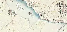 Darstellung des Teichs um 1745