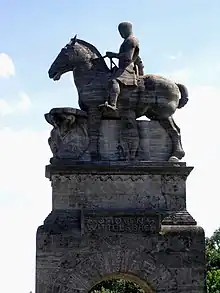 Reiterstandbild Otto I. auf der Wittelsbacherbrücke in München, 1905