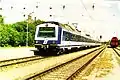 4020.021 mit Zielbahnhof Wittmannsdorf bei der Einfahrt in Bhf.&nbsp;Wittmannsdorf am 11.&nbsp;Juli&nbsp;2003