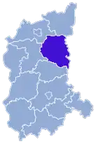 Lage des Powiat Międzyrzecki