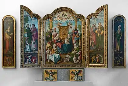 Artelshofener Altar von Wolf Traut (1514, heute Bayerisches Nationalmuseum München)