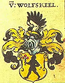 Wappen der Familie Wolfskeel nach Siebmachers Wappenbuch