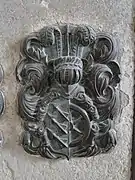 Wappen von Stralendorf in der Dorfkirche Woosten