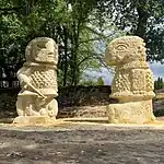 Saint Georges et son Dragon de Compagnie (2020), La Forêt d’Art Contemporain, Bélis, Frankreich.