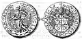 Wormser Taler von 1588 mit dem Wappen des Bischofs