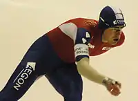 Wouter Olde Heuvel beim Weltcup in Heerenveen 2008