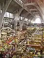 Innenraum und Konstruktion der Markthalle 1 in Breslau