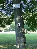 Markierte Wanderwege in den Anlagen