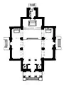 Grundriss der zweiten Kirche