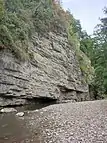 Muschelkalk-Wand in der mittleren Wutachschlucht