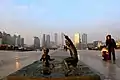 Der Xinghai Platz ist der größte städtische Platz der Welt