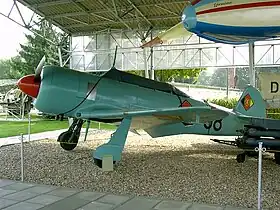 Ehemaliges Sockelflugzeug der 1.LVD in Cottbus, später Pionierpark Cottbus