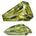 Gelbgrüner Saphir, unbehandelt, 0,67&nbsp;ct