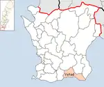 Lage der Gemeinde Ystad
