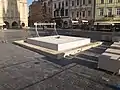 Sockel der rekonstruierten Mariensäule, März 2020