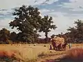 Kornfeld mit Eichen, 1875