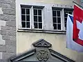 Mauerdetails, Wappen und Steinmetzzeichen