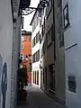 Wohnturm und Palas, Ansicht aus der Oberen Zäune