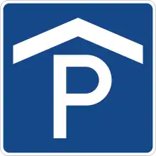 Zeichen 314-50:Parkhaus, Parkgarage
