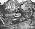 4.2-Inch Mortar M2 bei der Company D des 83rd Chemical Bn in Zellenberg (1944).