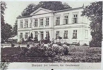 Historische Ansicht Gutshaus Wehrland