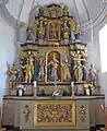Kapelle auf dem Biel (Zeneggen): Altar mit den 14 Nothelfern
