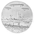 Al-Reliktmedaille auf den Absturz von Z&nbsp;II / LZ&nbsp;5