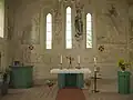 Kanzelkorb und Altar