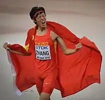 Zhang GuoweiRang zehn mit 2,22&nbsp;m