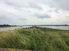 Blick auf den Pannerdense Kop vom Fort Pannerden