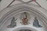 Wandmalerei über dem Chorbogen