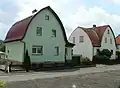 Zollingerdach-Häuser (um 1925) in Coburg
